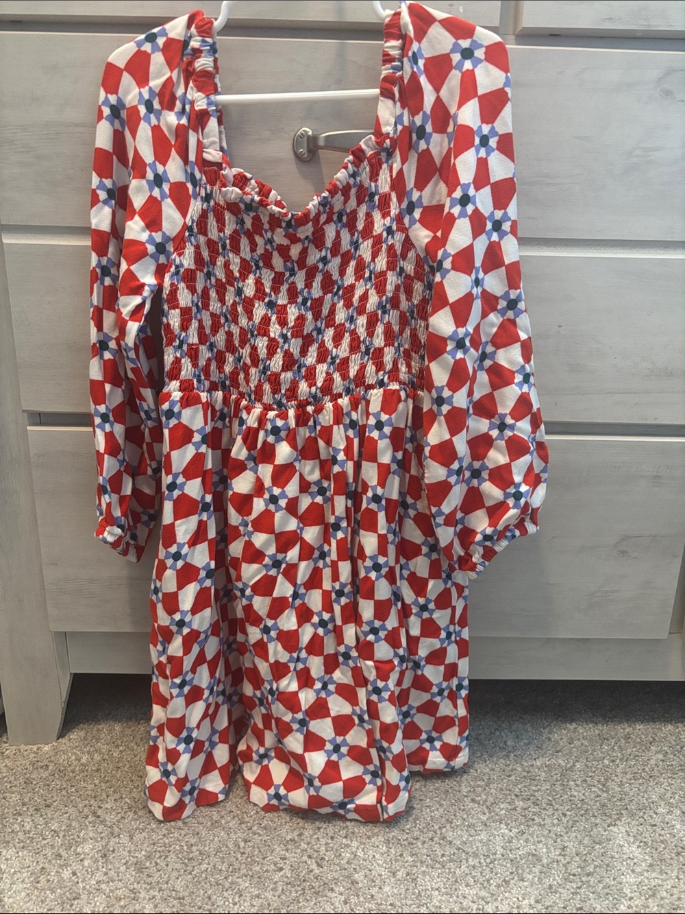 Casual dress with Smocked Top